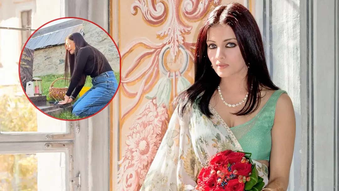নিজের প্রয়াত ছেলে শামশেরের কবরের সামনে কান্নায় ভেঙে পড়লেন সেলিনা জেটলি