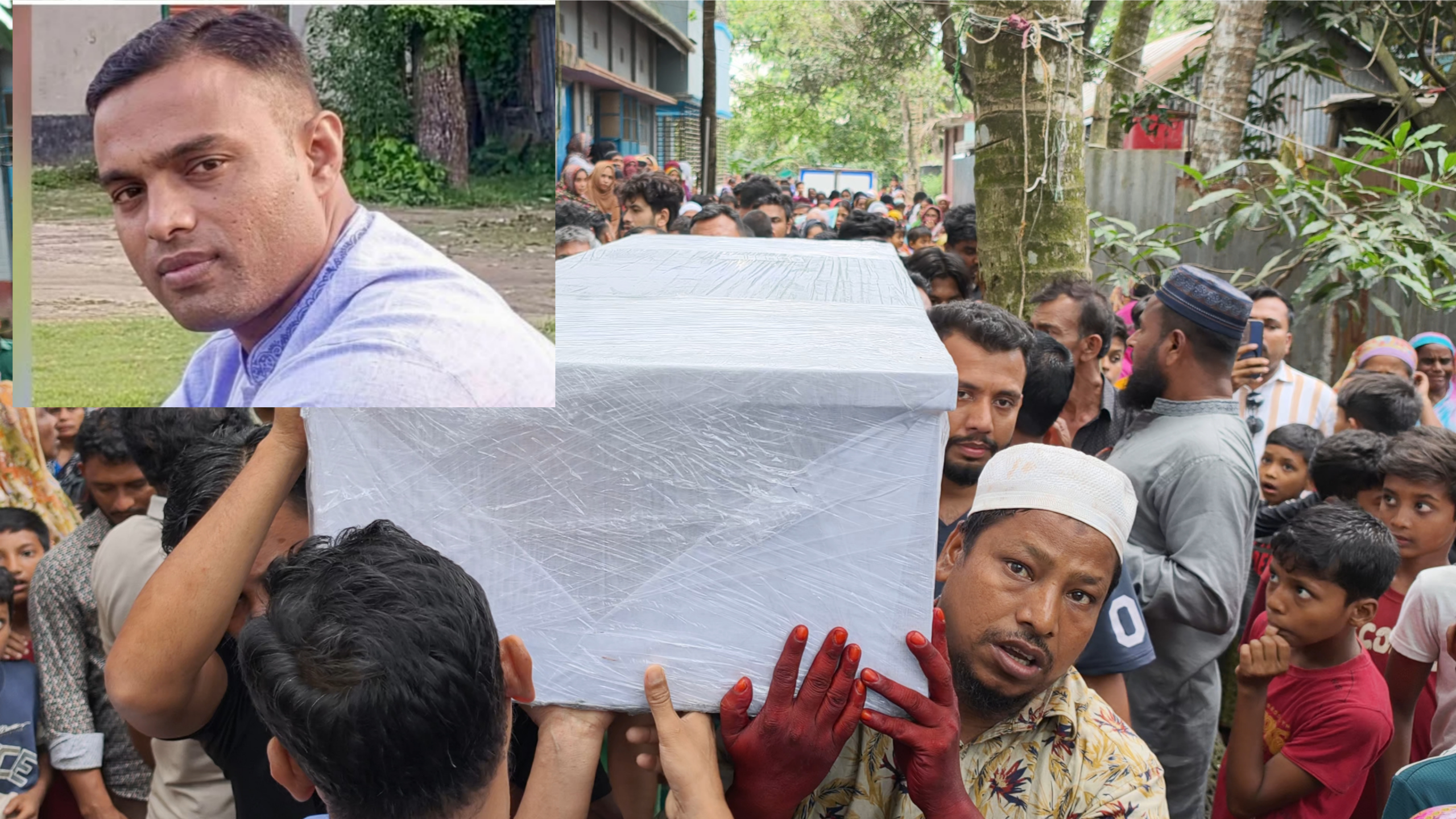 মালয়েশিয়ায় হত্যার শিকার প্রবাসী রবিনের মরদেহ ফিরলো দেশে