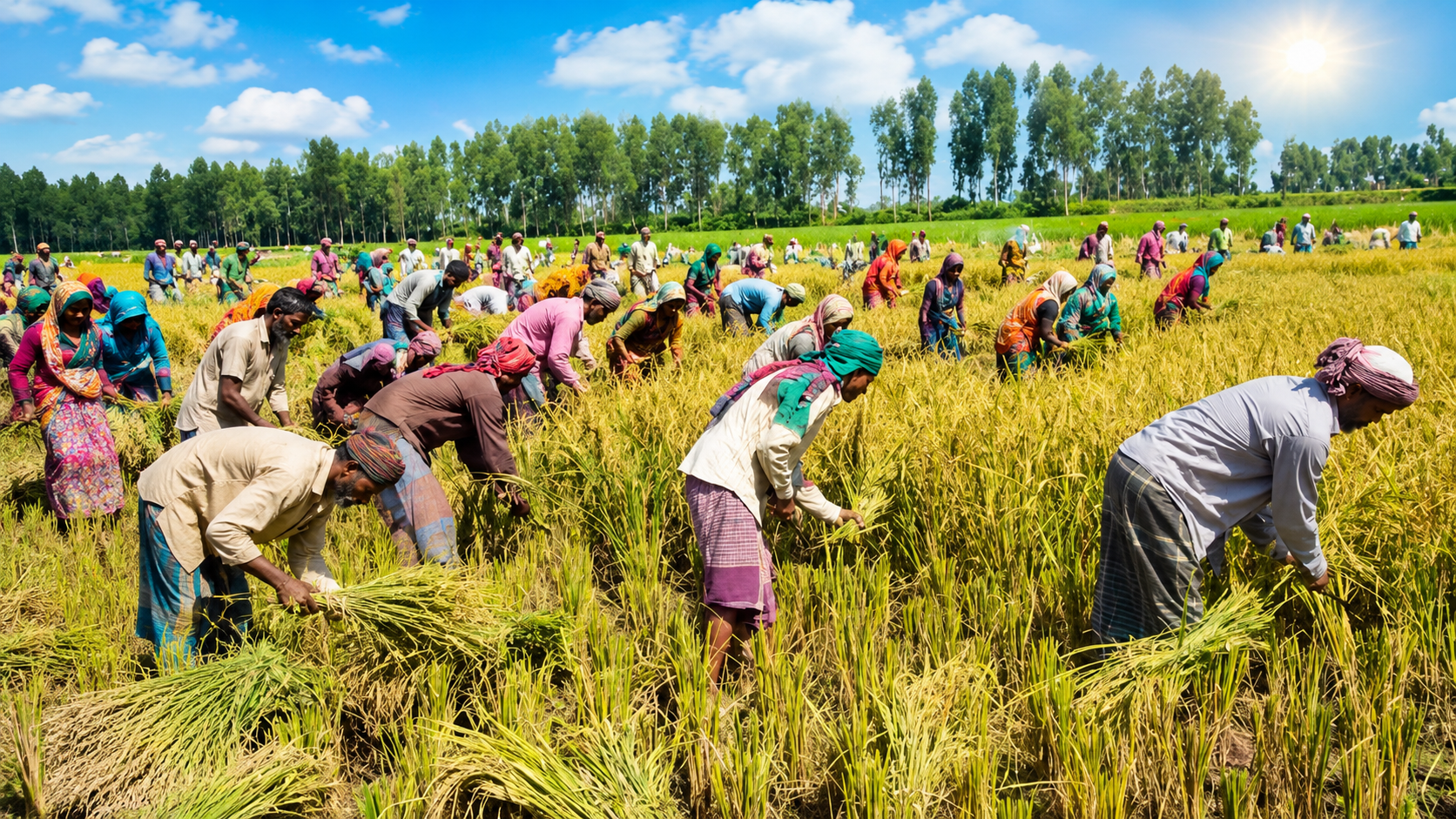 গাইবান্ধায় কৃষি শ্রমিক সংকট, দুশ্চিন্তায় কৃষক
