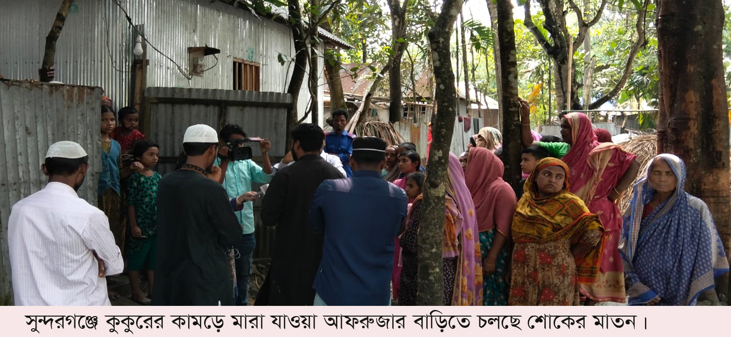 গাইবান্ধায় কুকুরের কামড়ে মৃত্যুর সংখ্যা দাড়াল পাঁচজনে