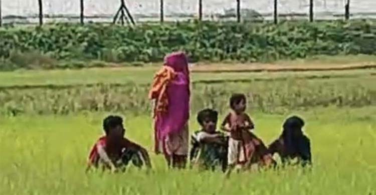 কুড়িগ্রামের রৌমারী সীমান্তের শূন্যরেখায় ছয় জনের মানবেতর জীবন