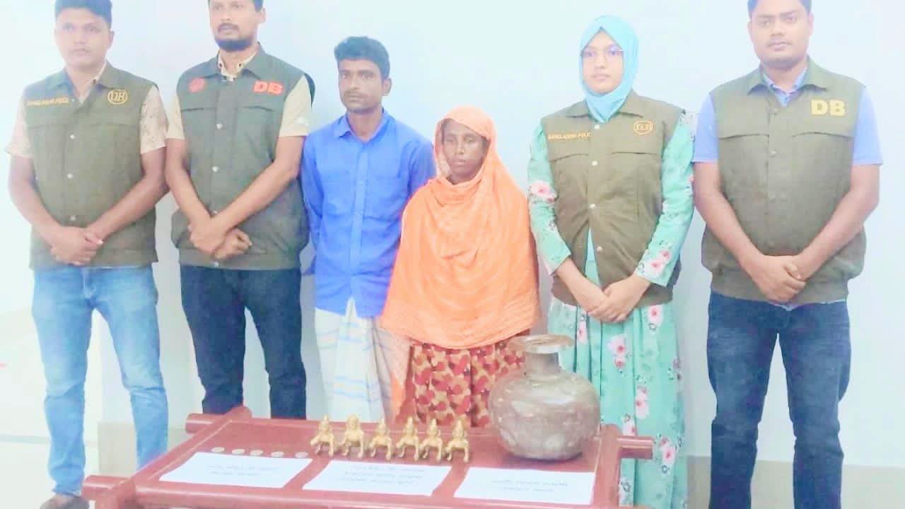 ঠাকুরগাঁওয়ে সোনার মূর্তির লোভ দেখিয়ে প্রতারণা, আটক ২