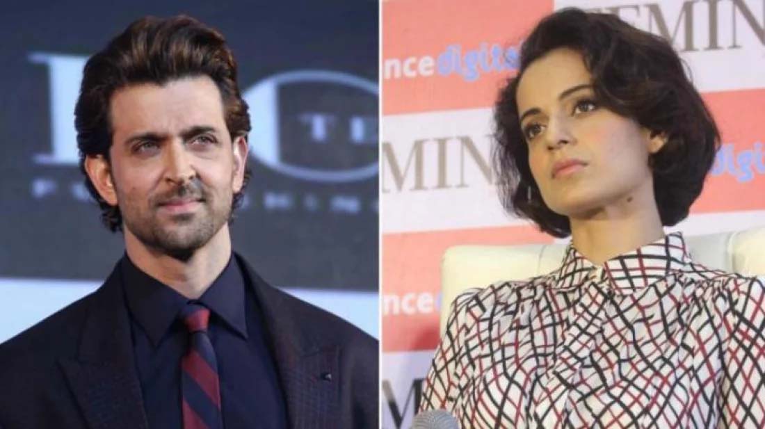 ‘আগুনে ঘি ঢালবেন না’: হৃতিককে কঙ্গনার বার্তা