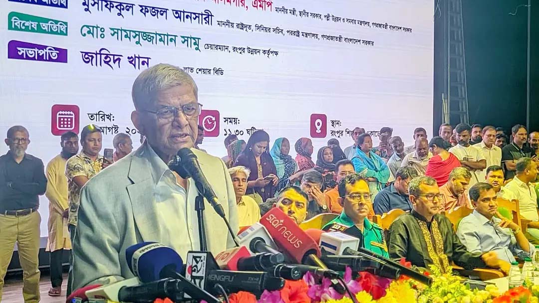 বিরোধী দল শেখ হাসিনার ভাষায় কথা বলছে: মির্জা ফখরুল