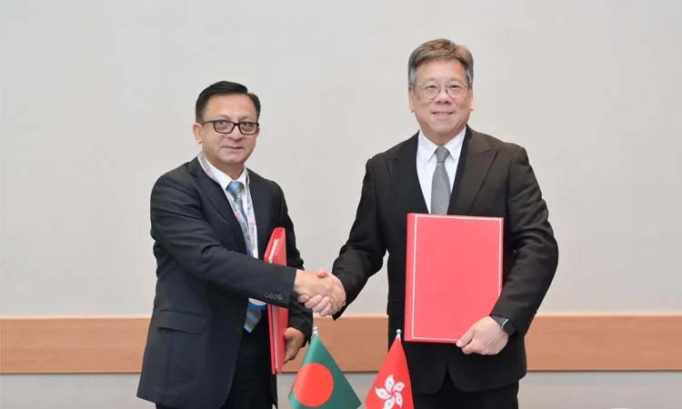 দ্বিপক্ষীয় বিনিয়োগ বাড়াতে বাংলাদেশ-হংকং বিনিয়োগ সুরক্ষা চুক্তি স্বাক্ষর
