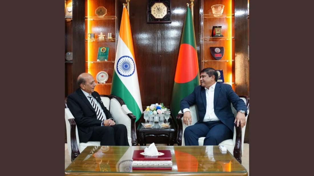 প্রধানমন্ত্রীর প্রতিরক্ষা উপদেষ্টার সঙ্গে ভারতের হাইকমিশনারের সৌজন্য সাক্ষাৎ