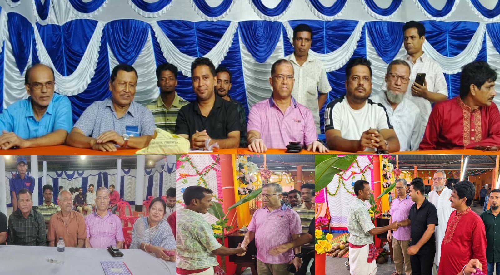 পিরোজপুরে দুর্গাপূজার মণ্ডপ পরিদর্শনে ব্যারিস্টার এম. সরোয়ার ও শেখ রাহাত