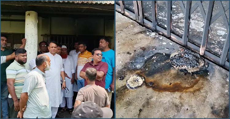 রাজবাড়ীতে বিএন‌পি কার্যাল‌য়ে দুর্বৃত্তের আগুন